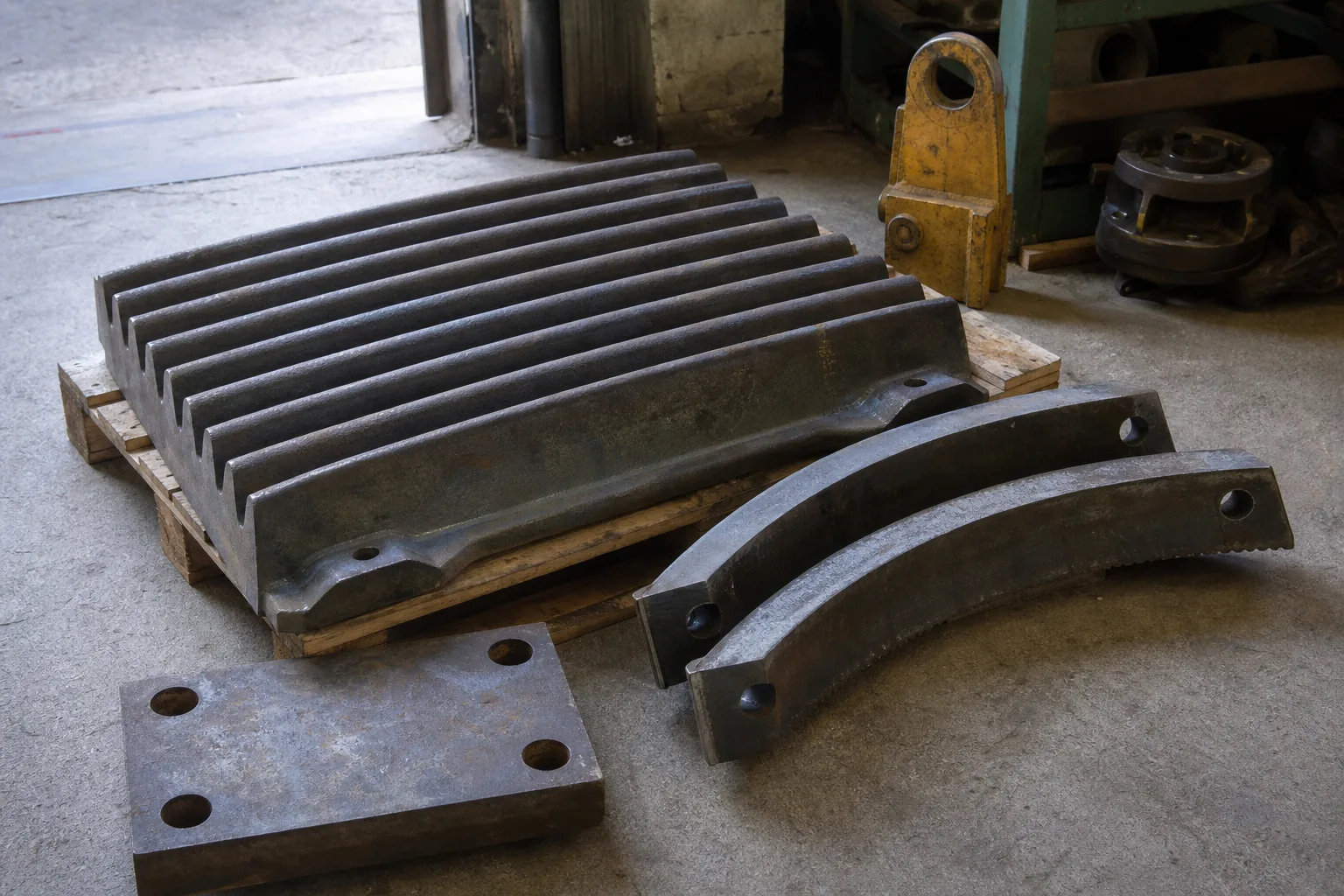 Generic wear-resistant crusher liner and wear plate component types